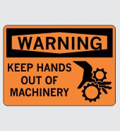 .040 Aluminum Sign with Warning Message #W620