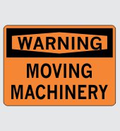 Heavy Duty Vinyl Decal with Warning Message #W674