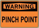 7&amp;QUOT; x 10&amp;QUOT; Pinch Point - Warning Message #W783