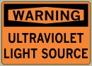 3-1/2&amp;QUOT; x 5&amp;QUOT; Ultraviolet Light Source - Warning Message #W945