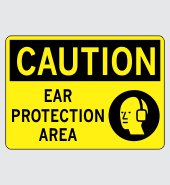.080 Aluminum Sign with Caution Message #210