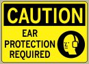3-1/2&amp;QUOT; x 5&amp;QUOT; Ear Protection Required - Caution Message #C237