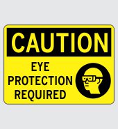.040 Aluminum Sign with Caution Message #C264
