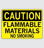 .060 Plastic Sign with Caution Message #C291