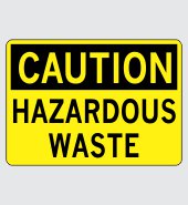 .080 Aluminum Sign with Caution Message #C318