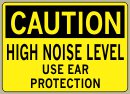 .040 Aluminum Sign with Caution Message #C345