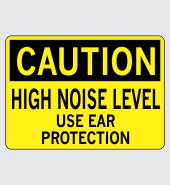 .040 Aluminum Sign with Caution Message #C345