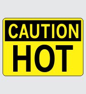 .060 Plastic Sign with Caution Message #C399