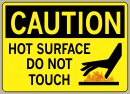 Heavy Duty Vinyl Decal with Caution Message #C426