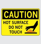 Heavy Duty Vinyl Decal with Caution Message #C426