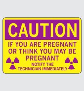 .040 Aluminum Sign with Caution Message #C453