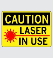 .060 Plastic Sign with Caution Message #C480