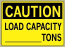 Load Capacity Tons - Caution Message #C507