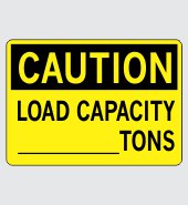 Heavy Duty Vinyl Decal with Caution Message #C507