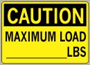 3-1/2&amp;QUOT; x 5&amp;QUOT; Maximum Load - Caution Message #C534