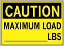 Heavy Duty Vinyl Decal with Caution Message #C534