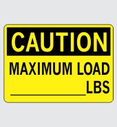 .040 Aluminum Sign with Caution Message #C534