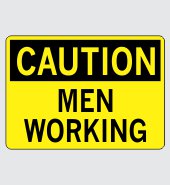 Heavy Duty Vinyl Decal with Caution Message #C561