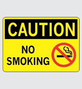 .040 Aluminum Sign with Caution Message #C588