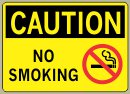 12&amp;QUOT; x 18&amp;QUOT; No Smoking - Caution Message #C588