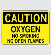 .060 Plastic Sign with Caution Message #C615