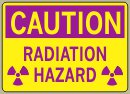 3-1/2&amp;QUOT; x 5&amp;QUOT; Radiation Hazard - Caution Message #C642