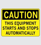 .060 Plastic Sign with Caution Message #C696