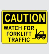 .060 Plastic Sign with Caution Message #C723