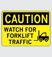 .040 Aluminum Sign with Caution Message #C723