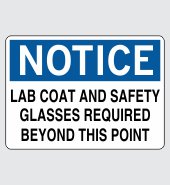 .060 Plastic Sign with Notice Message #N318