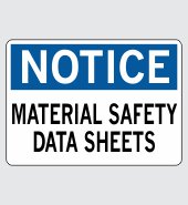 .080 Aluminum Sign with Notice Message #N345