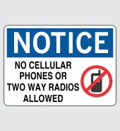 .040 Aluminum Sign with Notice Message #N372