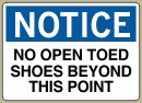 .040 Aluminum Sign with Notice Message #N426