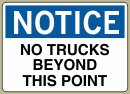 .060 Plastic Sign with Notice Message #N480