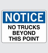 .040 Aluminum Sign with Notice Message #N480