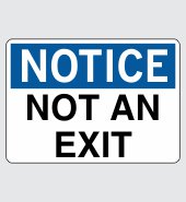 .040 Aluminum Sign with Notice Message #N507