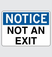 .080 Aluminum Sign with Notice Message #N507