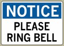 Please Ring Bell - Notice Message #N561