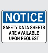.060 Plastic Sign with Notice Message #N642