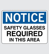 .060 Plastic Sign with Notice Message #N697