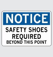 .060 Plastic Sign with Notice Message #N723