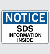 .060 Plastic Sign with Notice Message #N750
