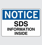 .040 Aluminum Sign with Notice Message #N750