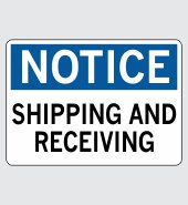 Heavy Duty Vinyl Decal with Notice Message #N778