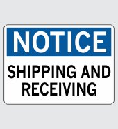 .040 Aluminum Sign with Notice Message #N778