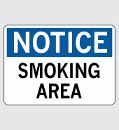 .060 Plastic Sign with Notice Message #N804