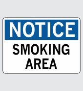 .080 Aluminum Sign with Notice Message #N804